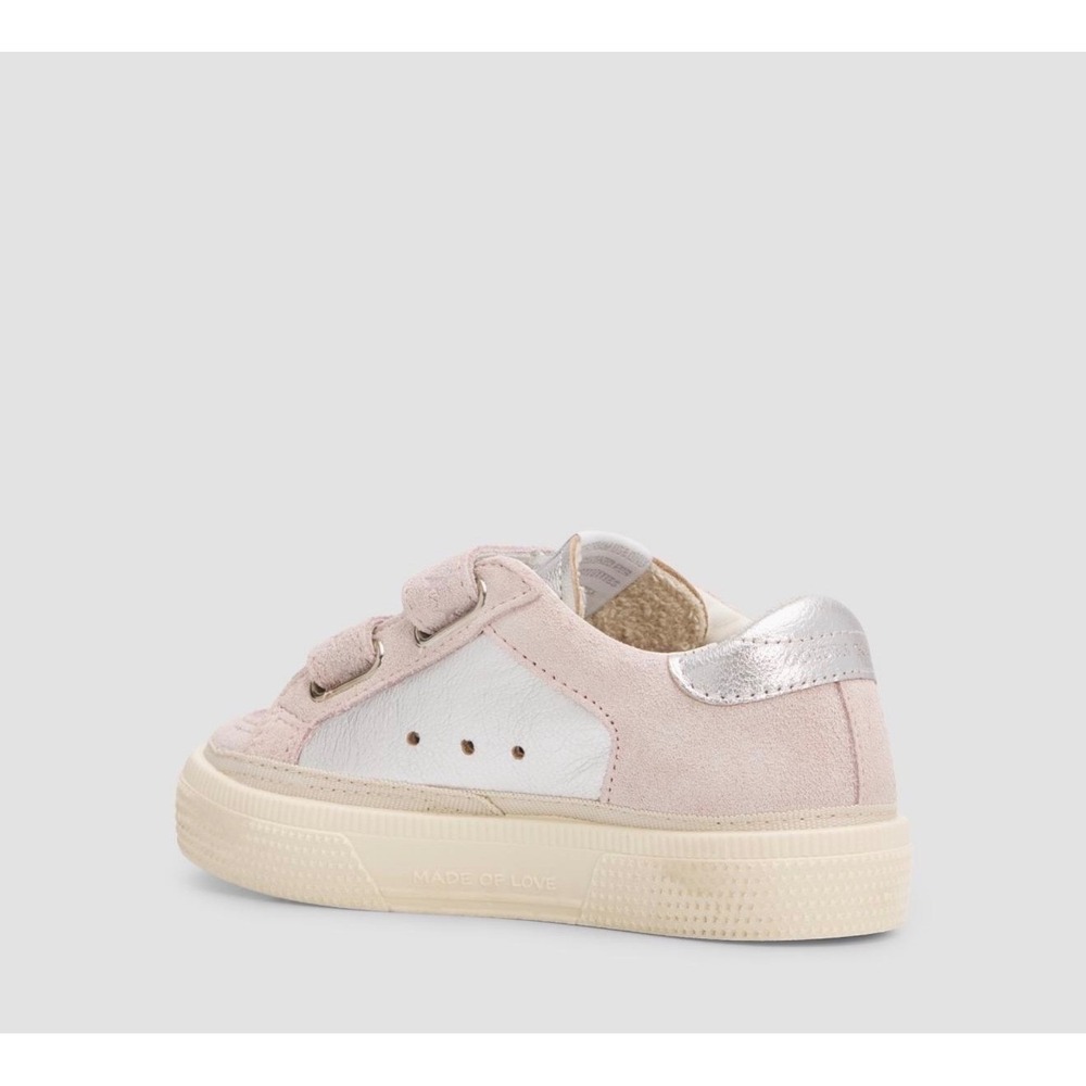 Golden Goose Pink Silver Glitter Star Toddler Leather Sneakers Low-Top NWB 7 - Picture 3 of 7